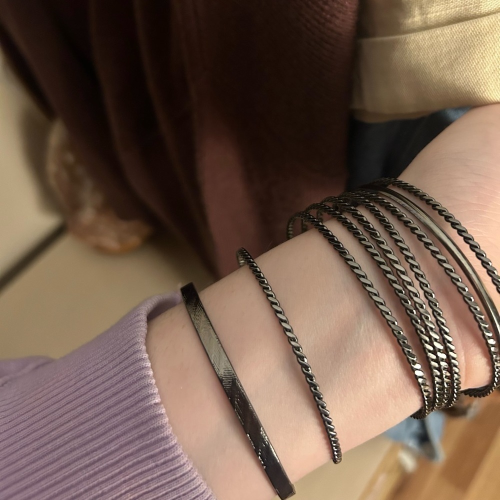 Funky Bangle Bracelet Stack - Picture 3 of 5